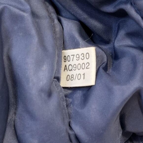 Vintage Adidas Jacket Mens Large Navy Blue Full Zip Insulated Nylon 00s AQ9002 - Picture 11 of 14